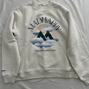 Madhappy White Graphic Sweatshirt